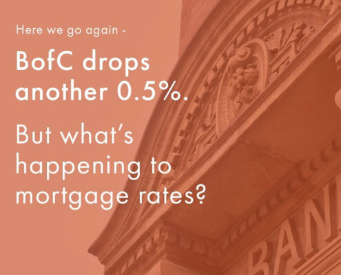 The Bank of Canada just cut the Overnight Lending Rate by another 0.5%. What does this mean for mortgage rates?